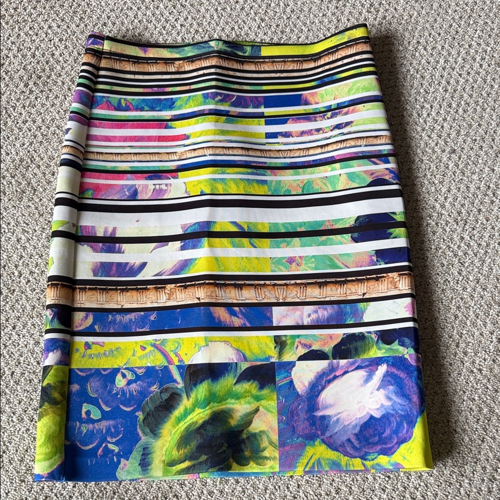 Clover Canyon Multicolor Scuba Pencil Skirt